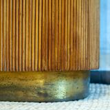 Bamboo wardrobe with illustrations, Italy, 1950