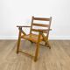 Foldable wooden armchair for child 60s
