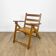 Foldable wooden armchair for child 60s