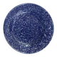 Set of 2 blue plates with white dots