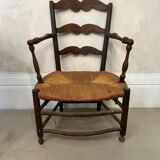 Provençal straw armchair from the 18th century