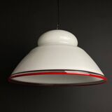 White Murano Suspension Lamp, Italy, 1970s
