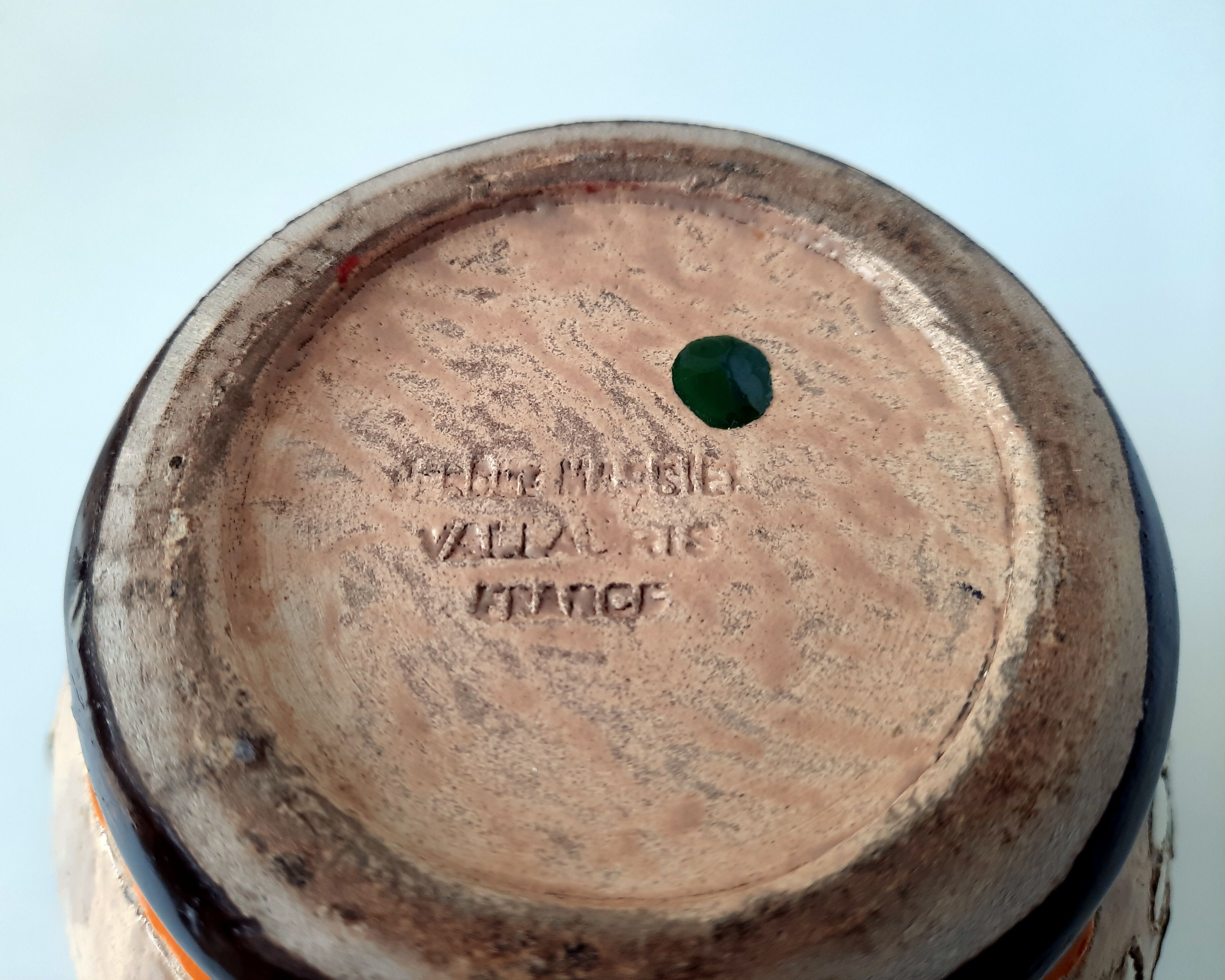 Vallauris ceramic vase signed Jérôme Massier