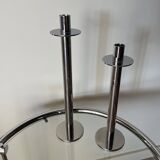 Chrome candle holders X2 Vintage