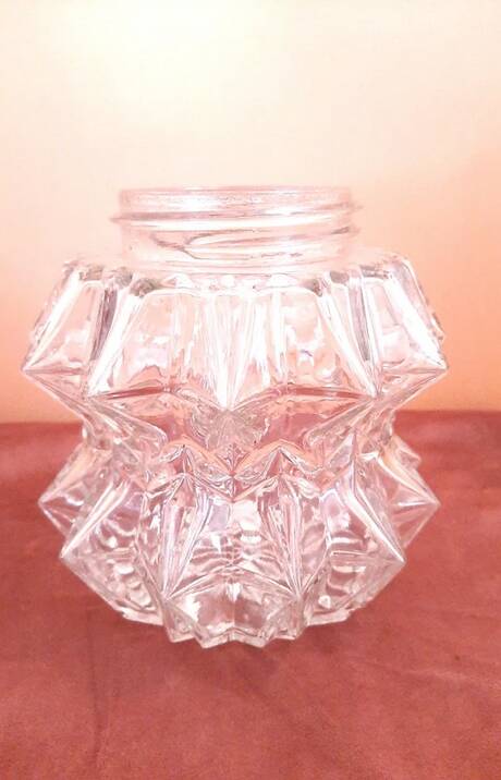 1 vintage lampshade from the 60s-70s, Diamant model in brutalist space age style.