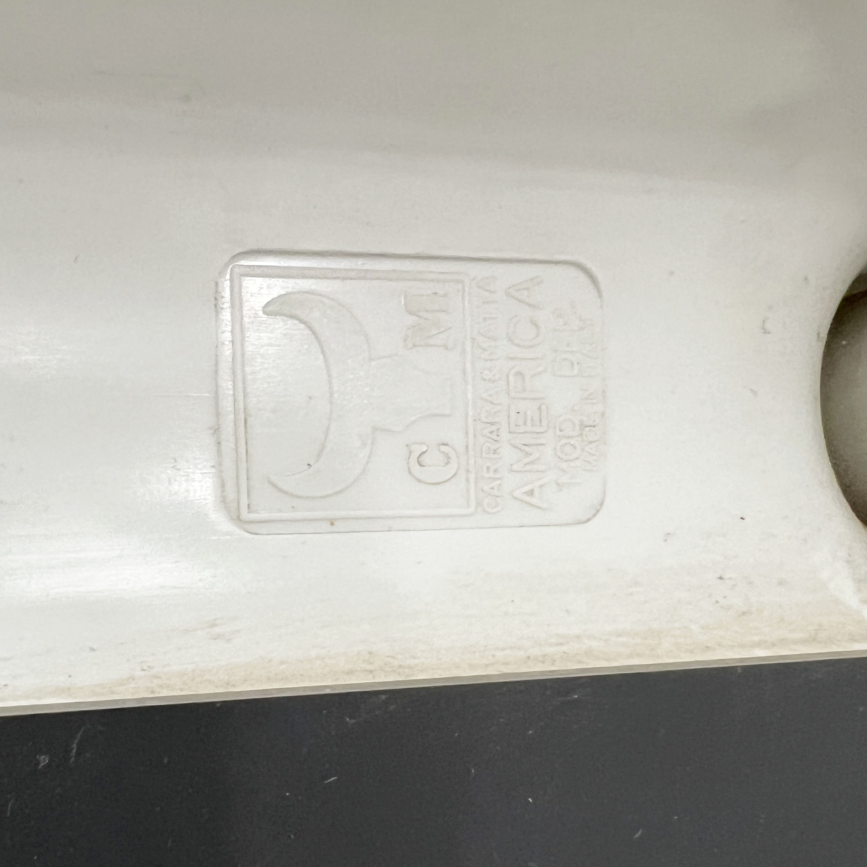 White bulb mirror by carrara & matta, 1970