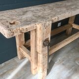 Antique workbench in light wood