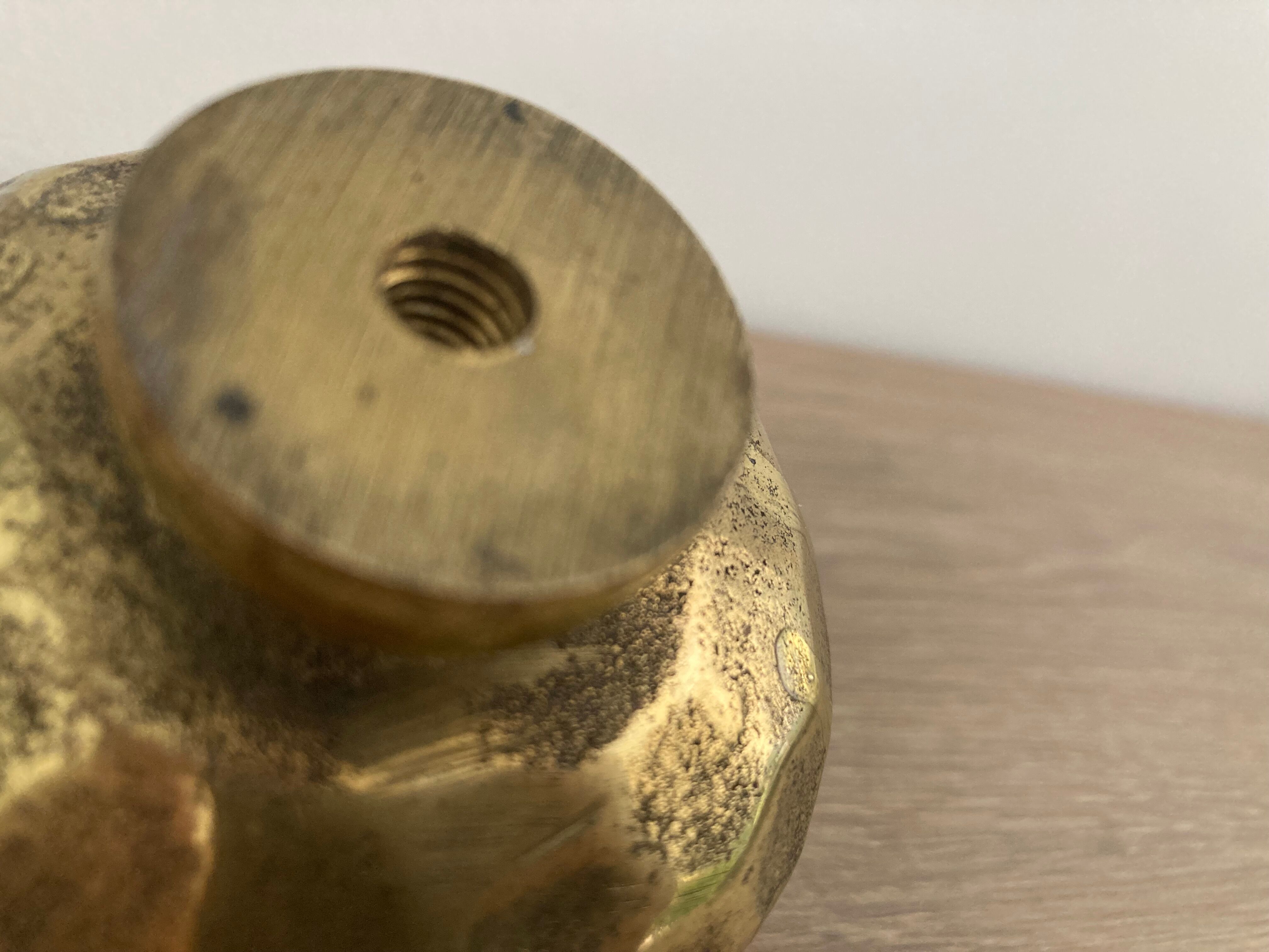 Solid brass entrance door handle