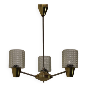 Chandelier by Kamenicky Senov, 1970s, Czechoslovakia
