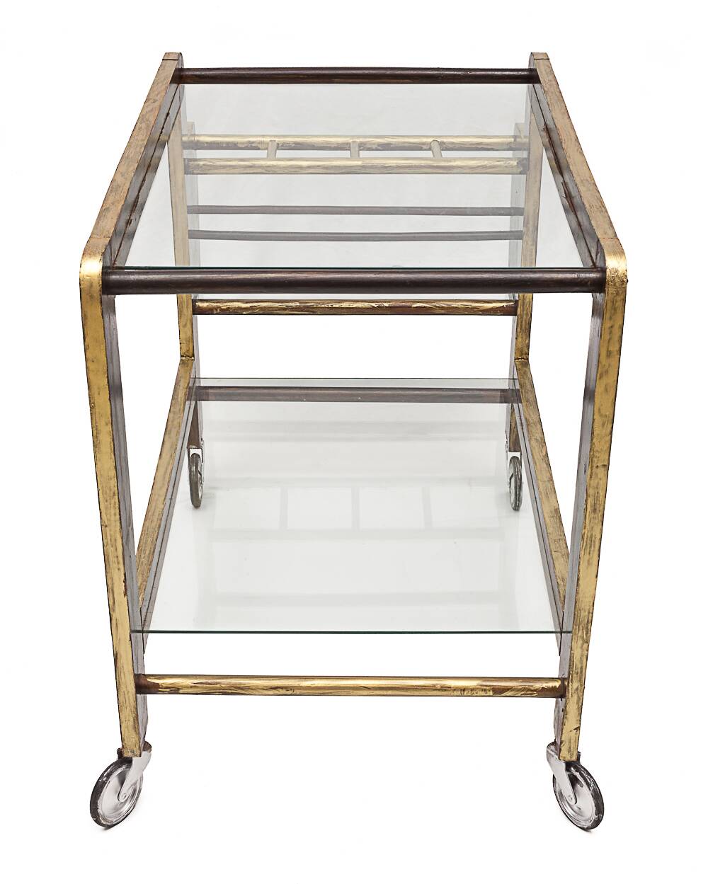 Vintage trolley on wheels