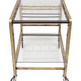 Desserte vintage à roulettes
