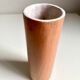 Vase terracotta roll enamelled interior
