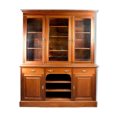 Bibliothèque vitrée en acajou époque Louis Philippe, XIXème s. France