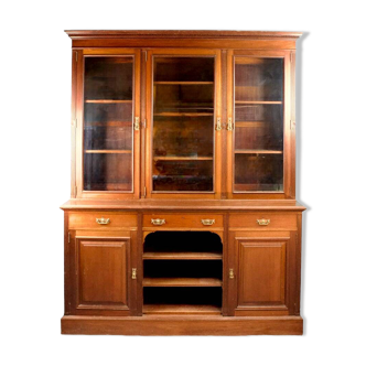 Large mahogany bookcase or display case - Louis Philippe period - 19th France