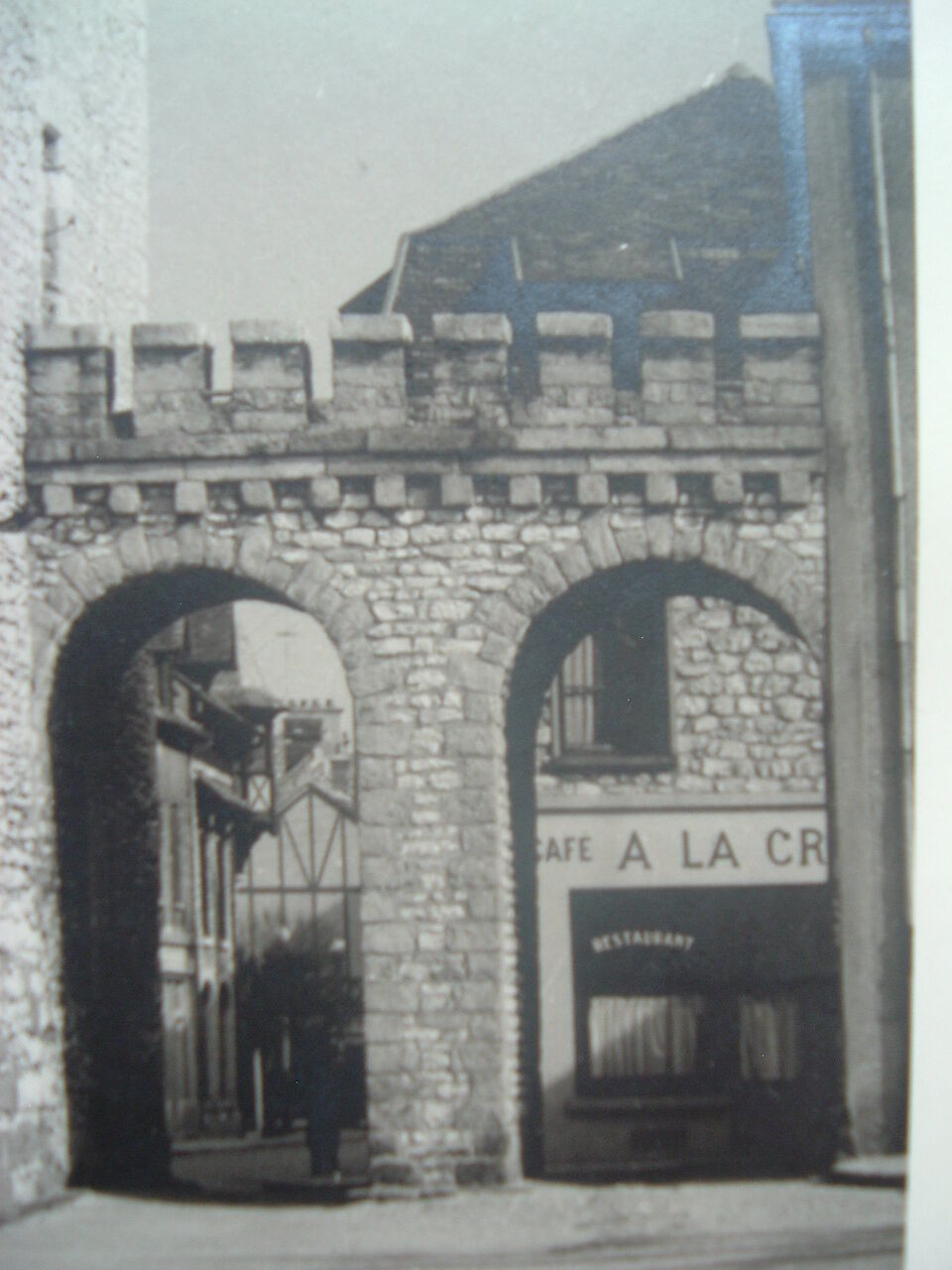 Photography silver 1950 moret sur loing porte de samois, seine & marne 77, photo kodak coffin