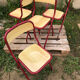 Chaises écoliers vintage