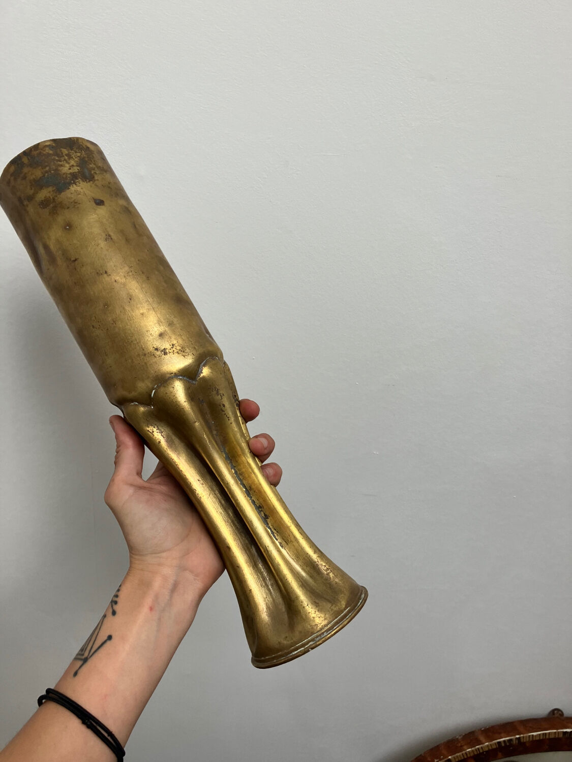 Shell casing vase