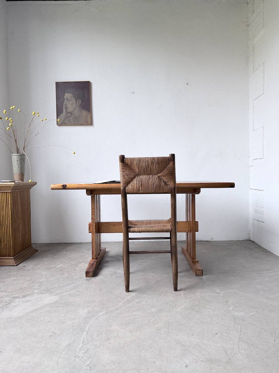 Mountain furniture table made of solid pine