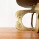 Mid-century brutalist metal candlestick, 1960s