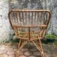 Vintage rattan armchair