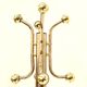 Vintage marble Hollywood Regency coat rack made in the 1970s