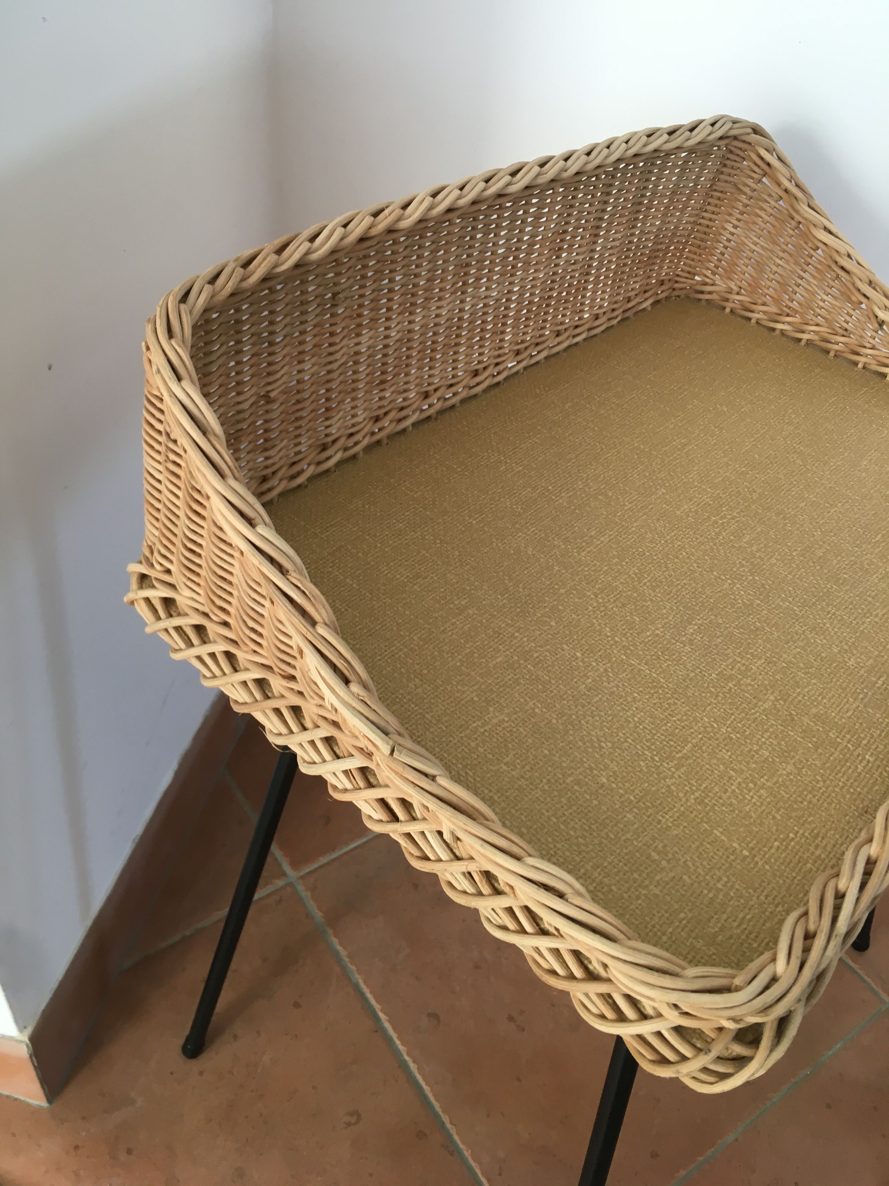 Rattan bedside