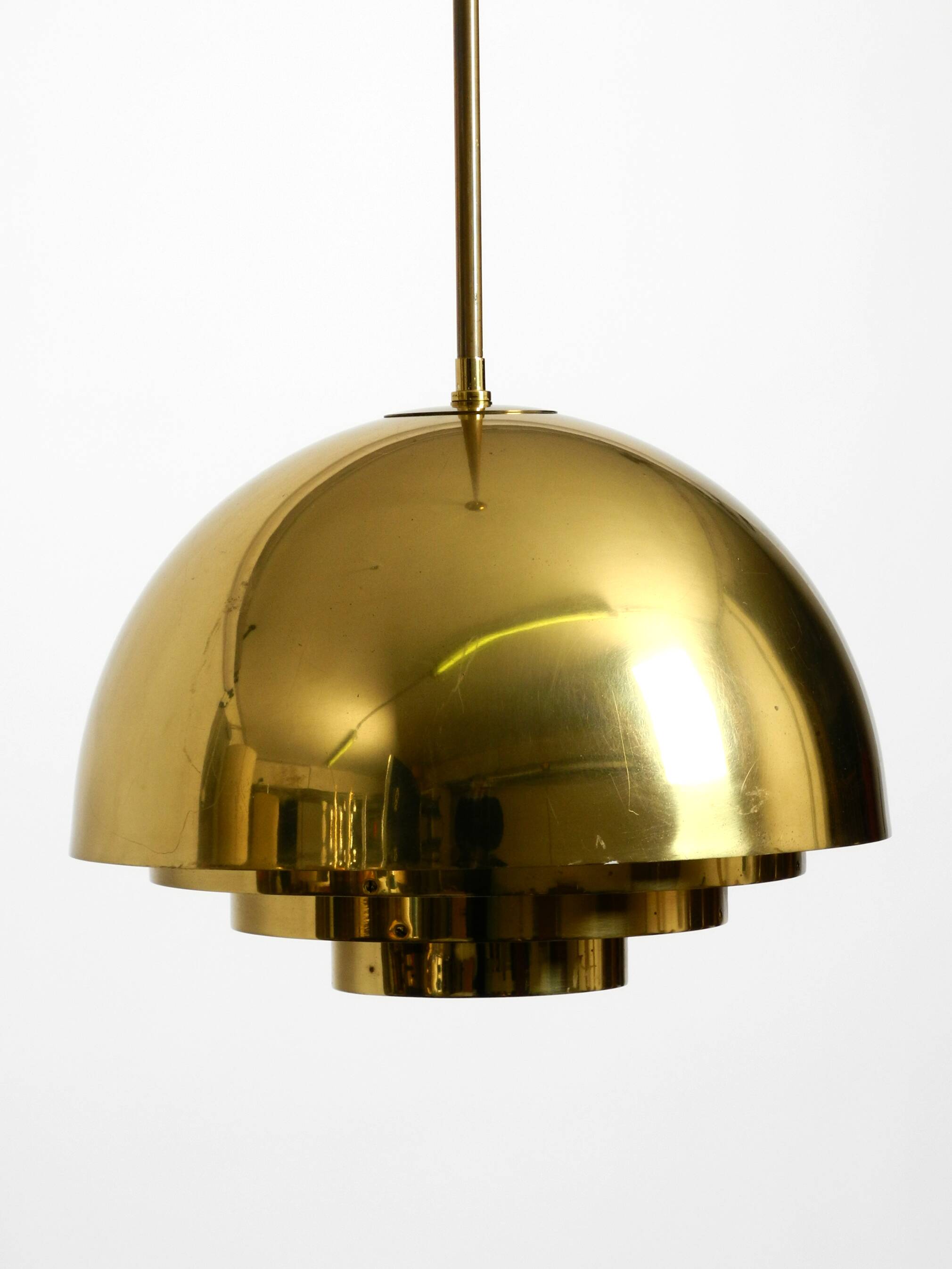 Beautiful Mid Century brass ceiling lamp from the Vereinigte Werkstätten