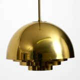 Beautiful Mid Century brass ceiling lamp from the Vereinigte Werkstätten