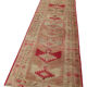 Hand-Knotted Rustic Turkish Pink Runner Carpet 89 cm x 406 cm