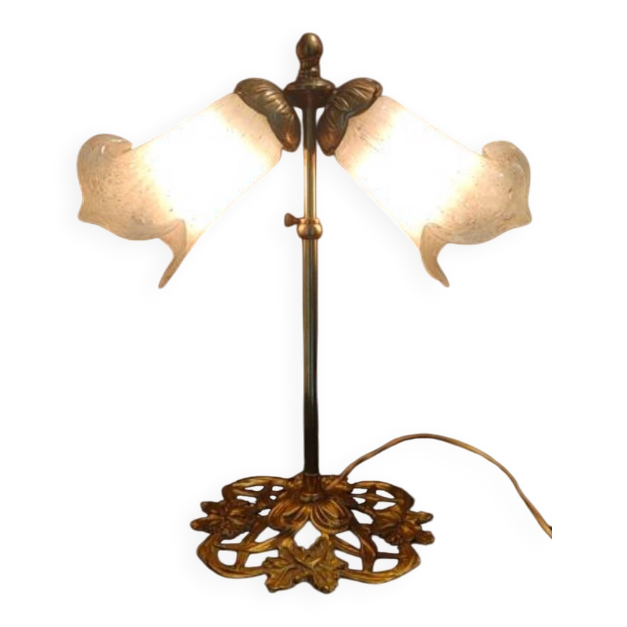 Art Nouveau lamp from Finland, tulips, art from France