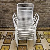 Set of 6 chairs and 1 rocking chair Rio by Emu 1960