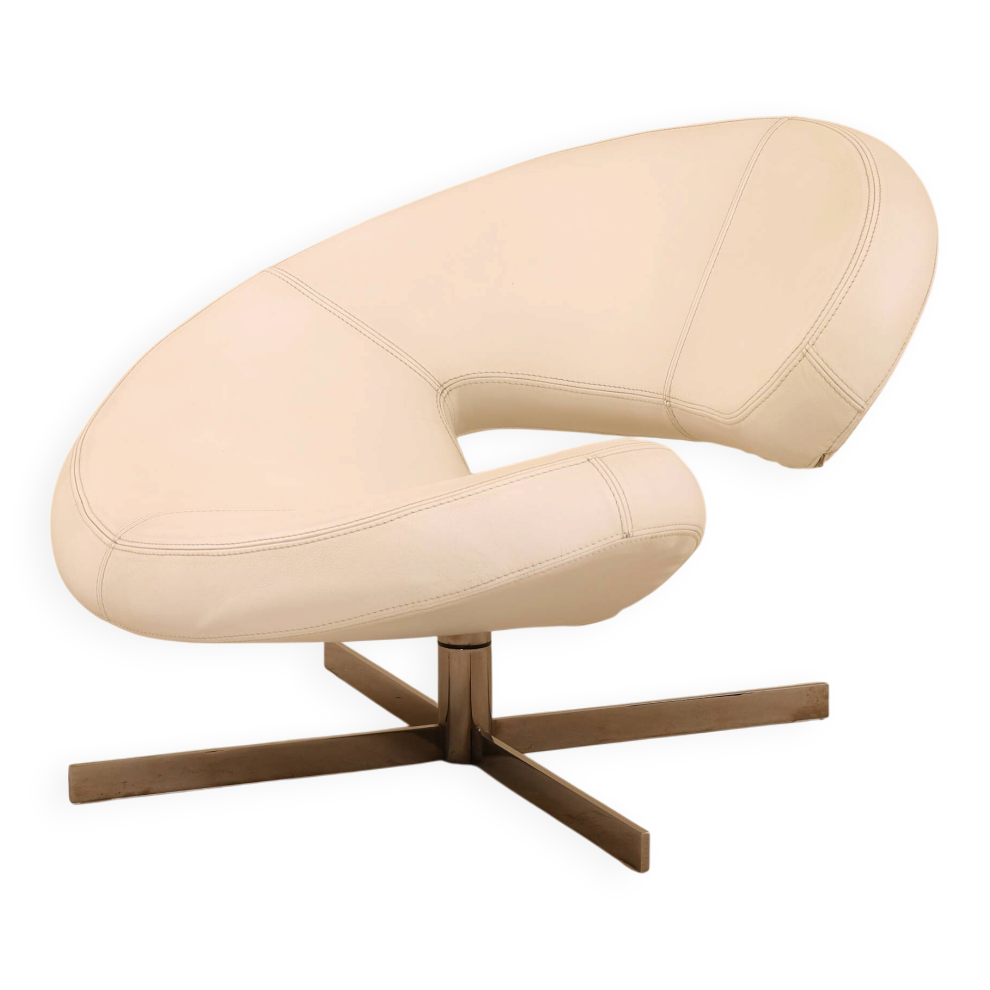 Nuage leather armchair, Roche Bobois, France, 1990s