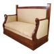 Restoration Period Turkish Sofa in Mahogany with Swan Neck