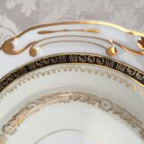 Two luxury porcelain service dishes art japan