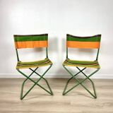 Vintage Folding Chair Set