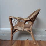 Childrens rattan sofa