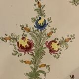 Polychrome earthenware dish signed large model