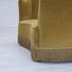 1960s, Danish 2-seater "Banan" sofa, green furniture velour, oak wood.