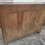 Old Parisian buffet in rustic oak 2 drawers 2 doors vintage country storage unit