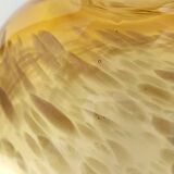 Straw Colored Murano Glass Vase attr. to Fratelli Toso with Aventurine