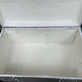 Silver-coloured wooden trunk/chest