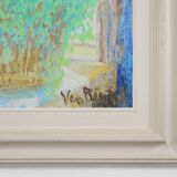 Peinture à l'huile de l'artiste belge Theo van Rintel, vers 1960