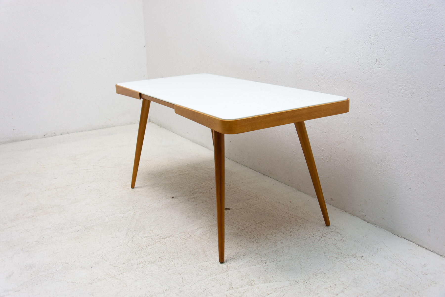 Opaxite glass coffee table, 1960´s, Czechoslovakia