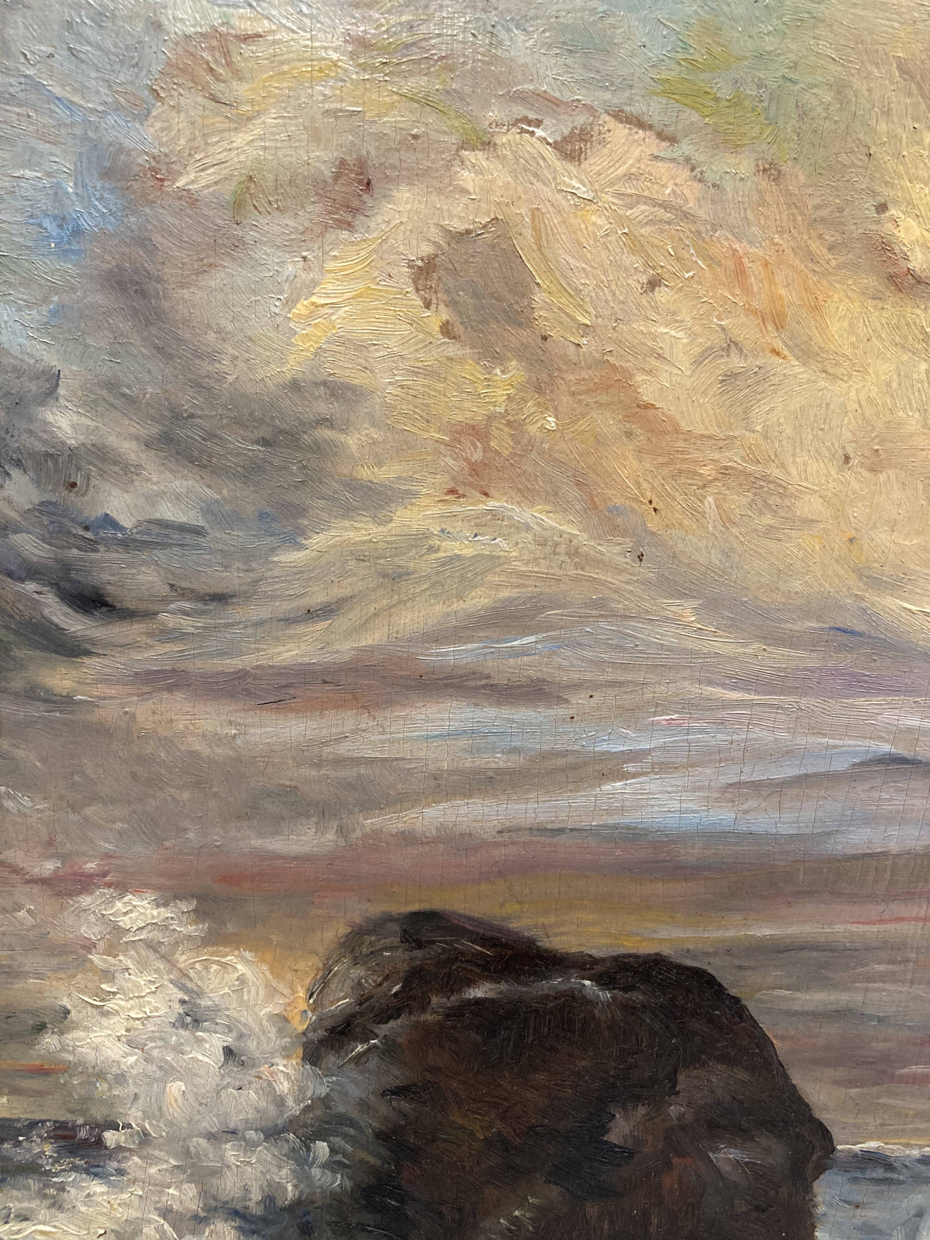 Vintage marine painting