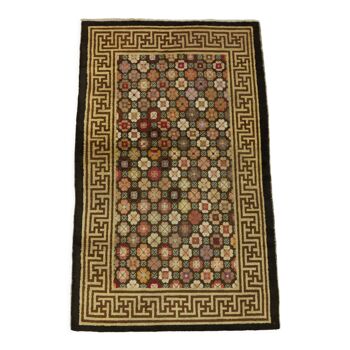 Antique handmade chinese ningxia rug