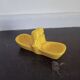 Saleron in yellow earthenware birds Saint Clement style
