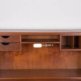 Danish Teak Secretary Desk Model 37 by Arne Wahl Iversen for Vinde Mobelfabrik 1960.