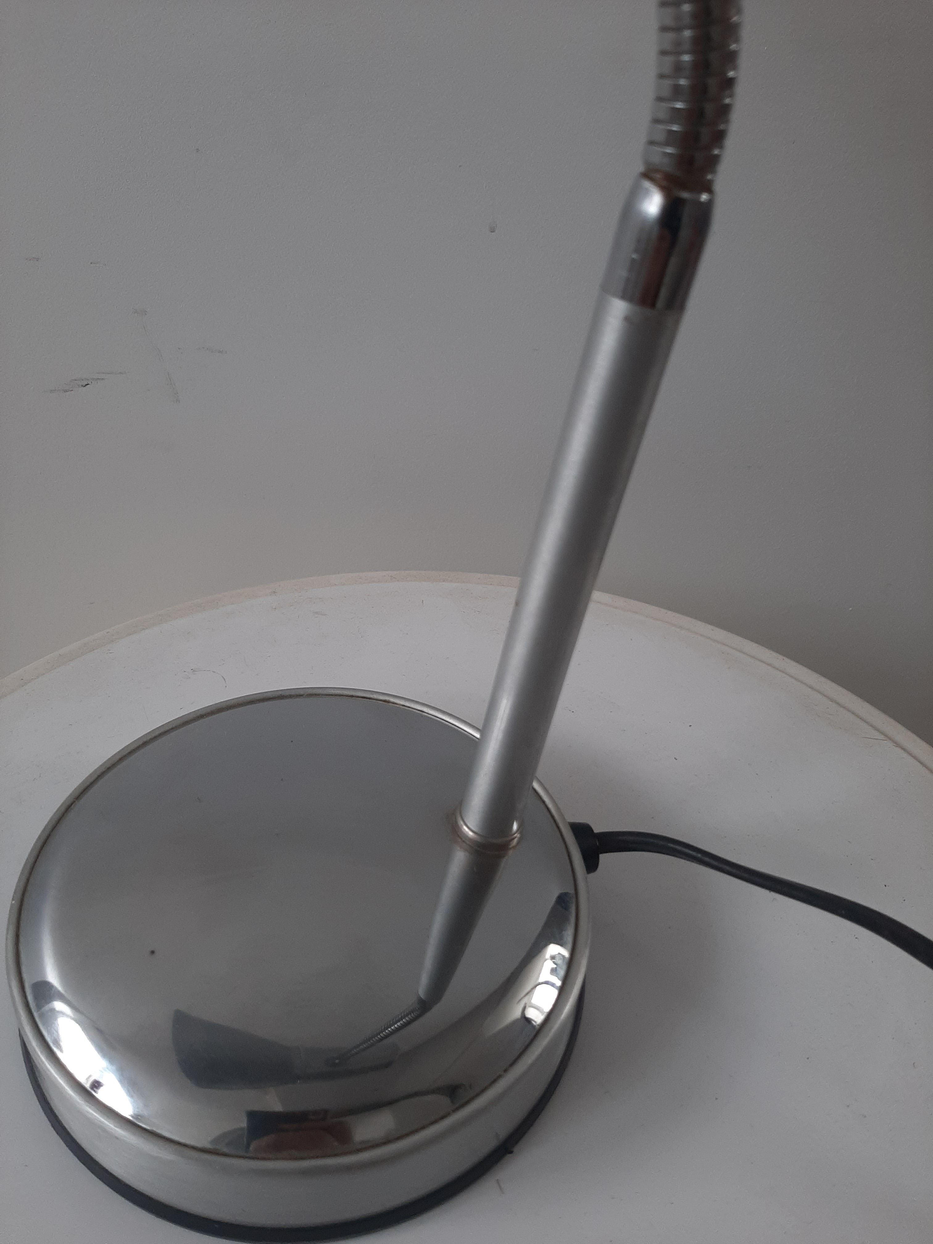 Vintage lamp 70s chrome and aluminum Veneta lumi