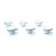 Lot de 6 tasses chocolat bistrot anciennes porcelaine Pillivuyt blanches  20 cl