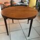 Extension table and 4 chairs by Hans Olsen edited by Frem Rolje